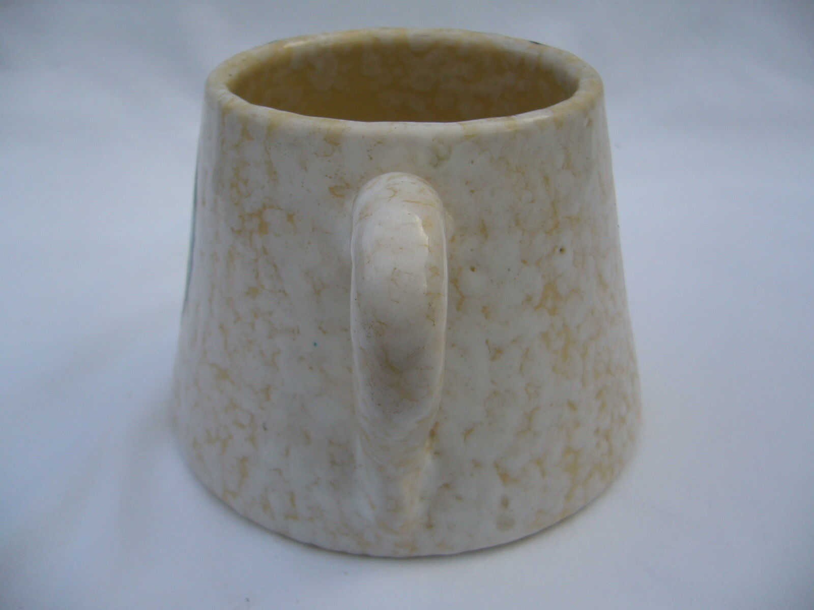 Vintage ceramic pitcher with rooster decoration