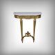 Petite console en marbre et bois doré, style Louis XVI – début XXe
