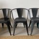 Lot de 3 fauteuils type TOLIX A56