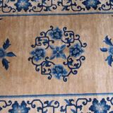 Tapis ancien chinois peking fait main 94cm x 161cm 1940s