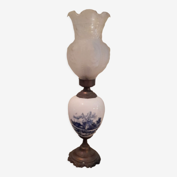 Delft blue decor table lamp