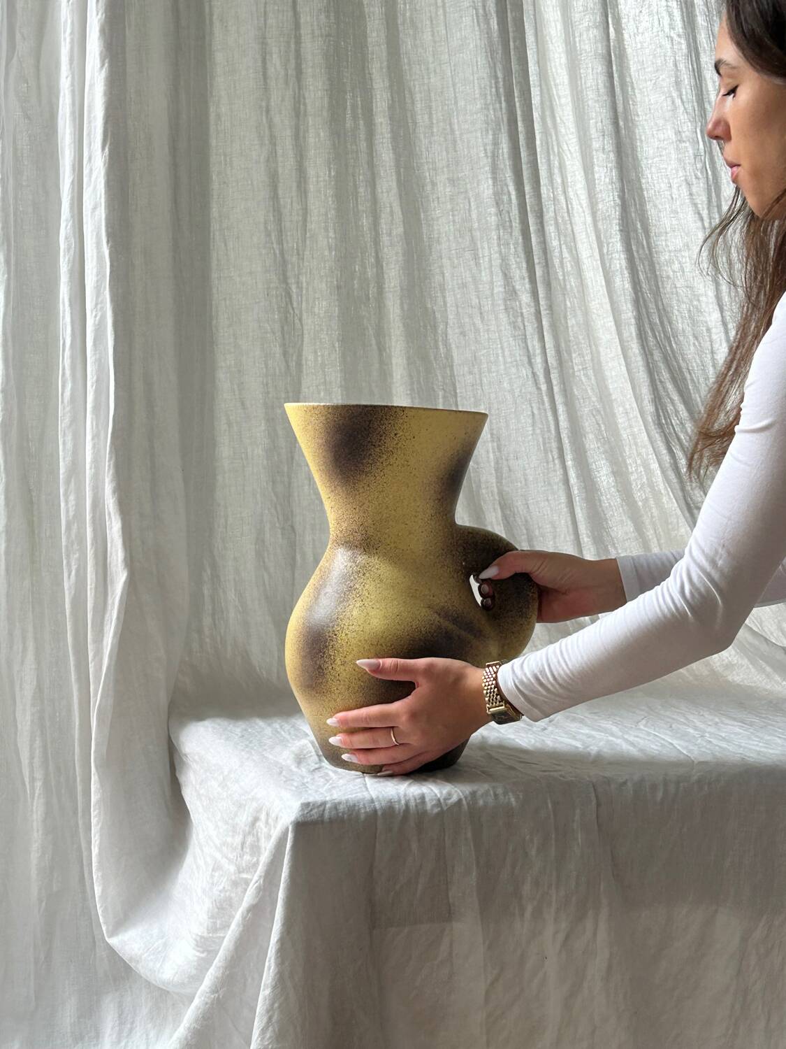 Jarre en céramique par Max Idlas, France années 50