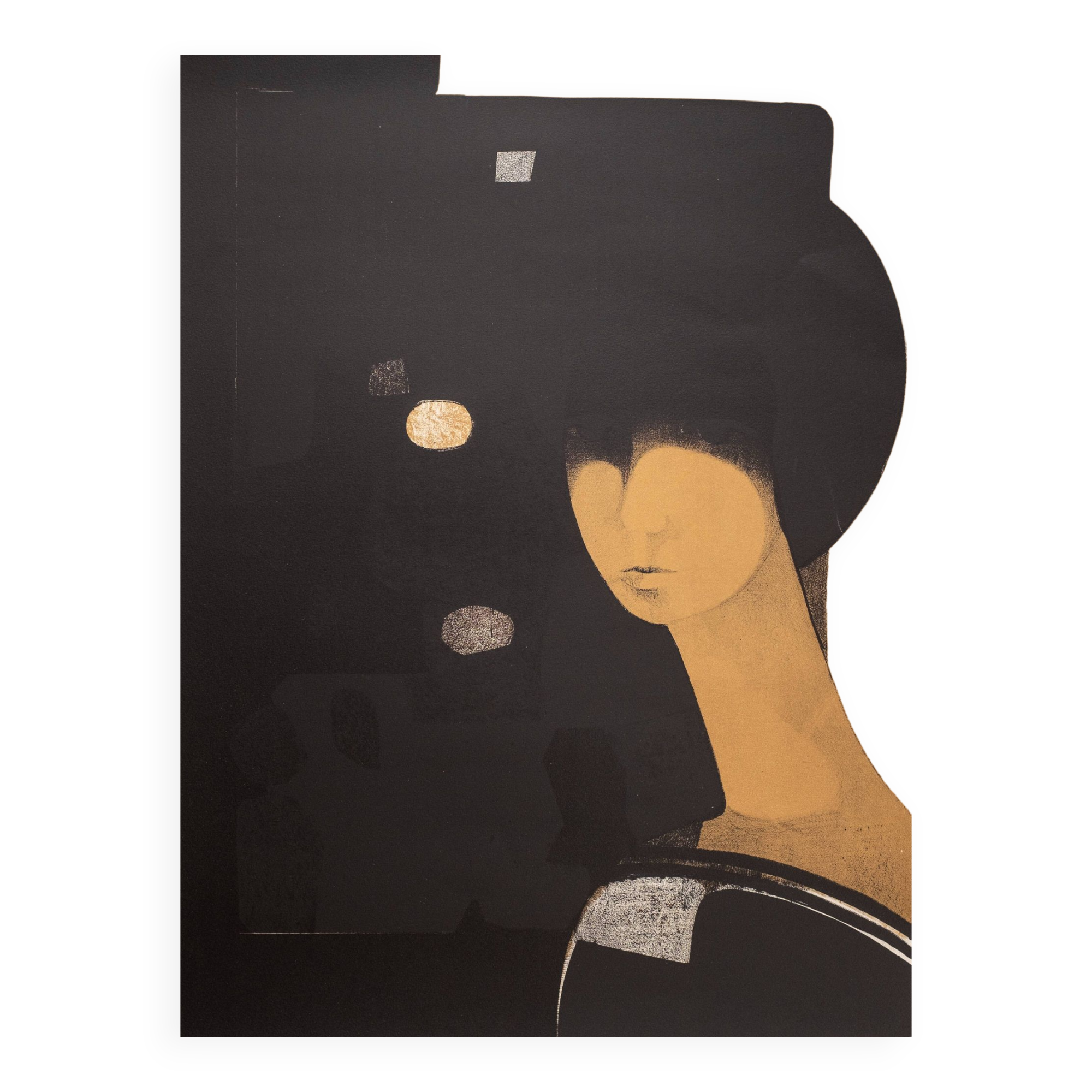André Minaux, tête de femme, ca 1970
