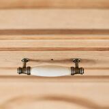 Vintage oak standing wardrobe "Giroflée"