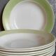 Eight earthenware plates from salins 50s