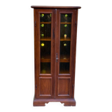 Vitrine Louis Philippe en bois avec rangements