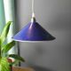 Vintage blue enamelled sheet metal suspension
