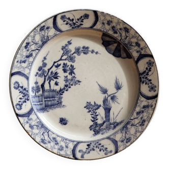 Assiette chinoise Creil et Montereau