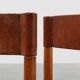 Pair of wood and leather Spanish chairs by Jordi Vilanova, ca. 1960
