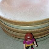 Set of six plates in sandstone