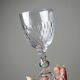 Set of 7 cut crystal port glasses by Baccarat, Richelieu variant.