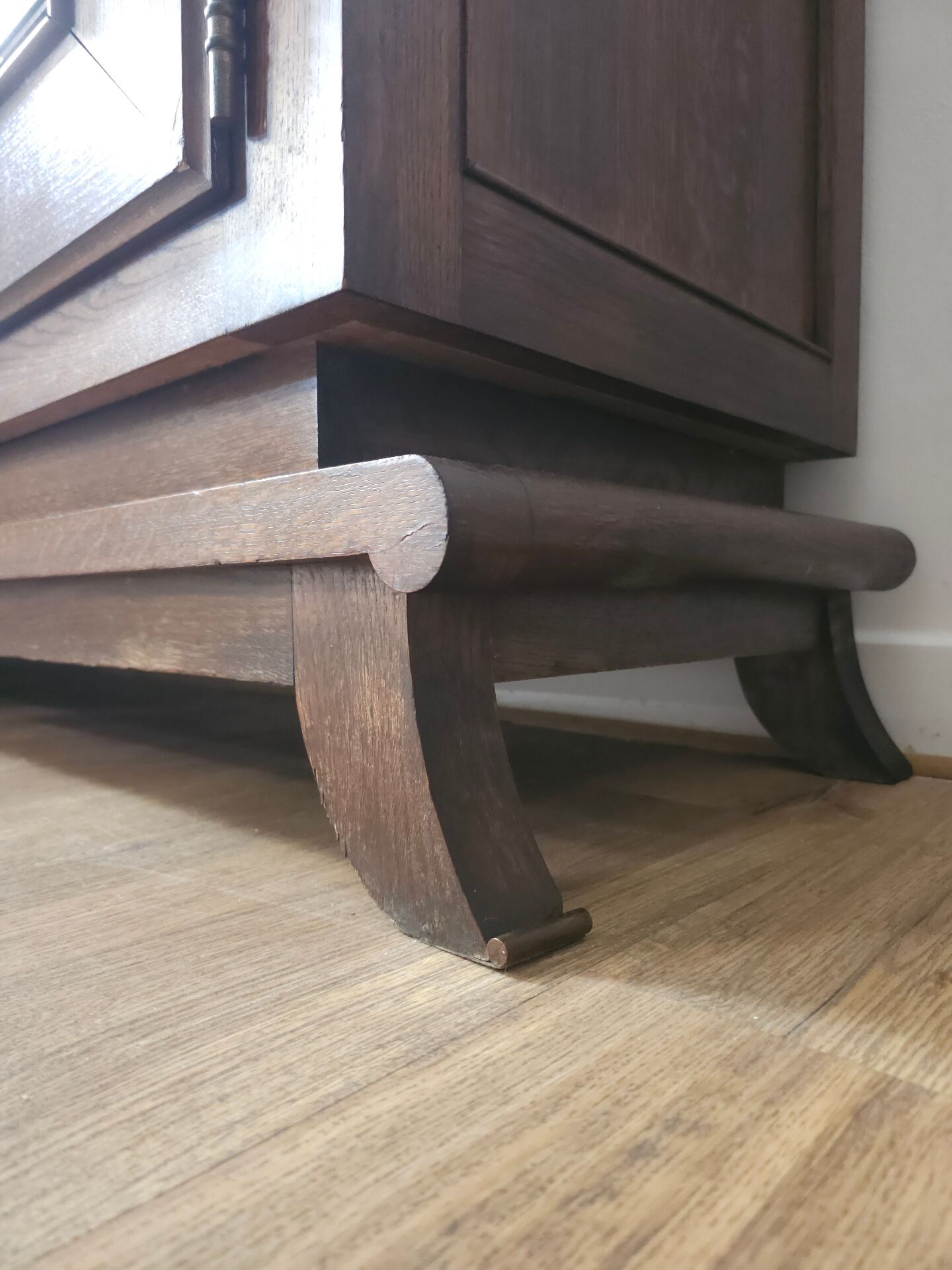 1940s Solid French Oak Sideboard — In the style of Charles Dudouyt