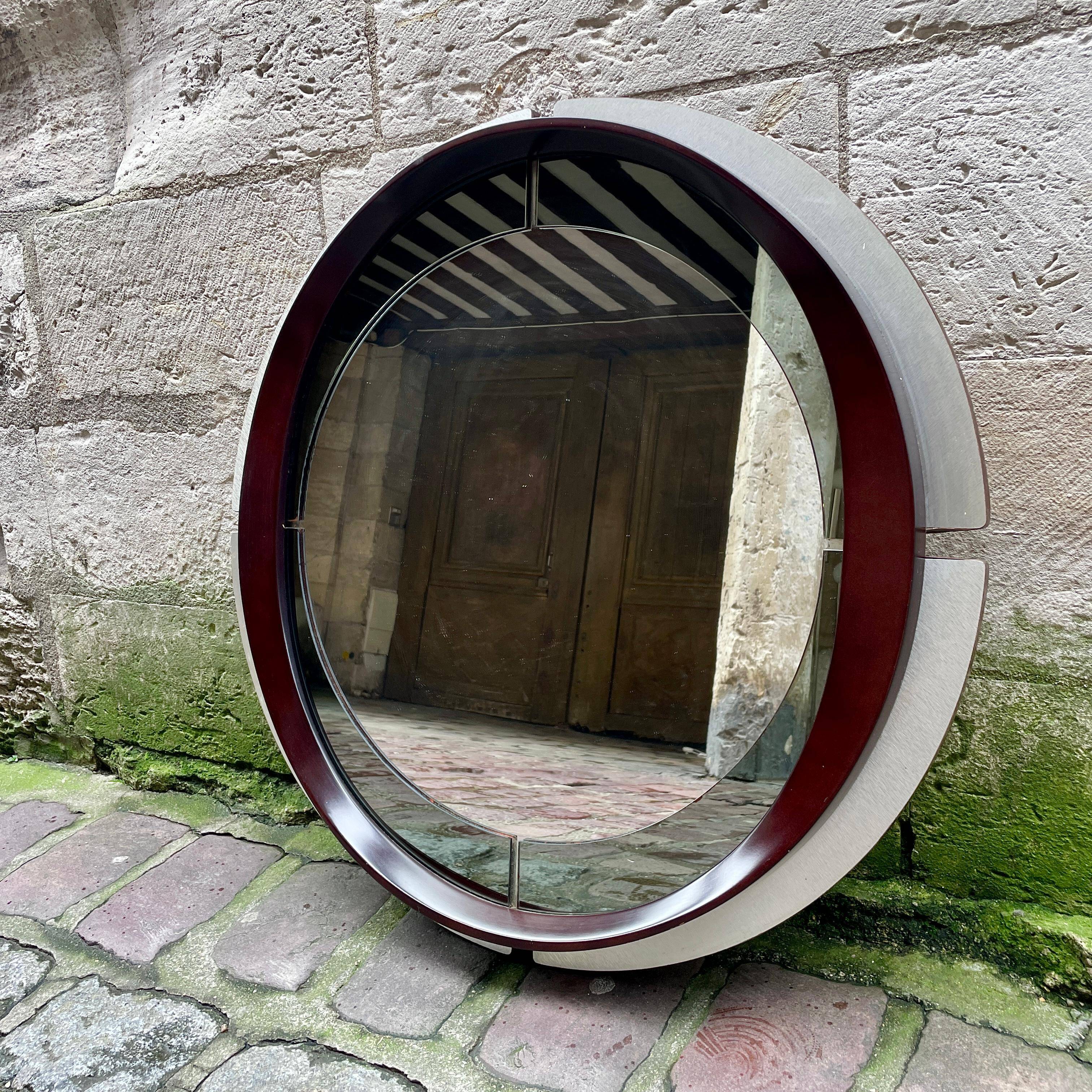 Italian Space Age mirror from the 1970s.