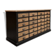 Workshop furniture with 24 drawers from the early 20th century.