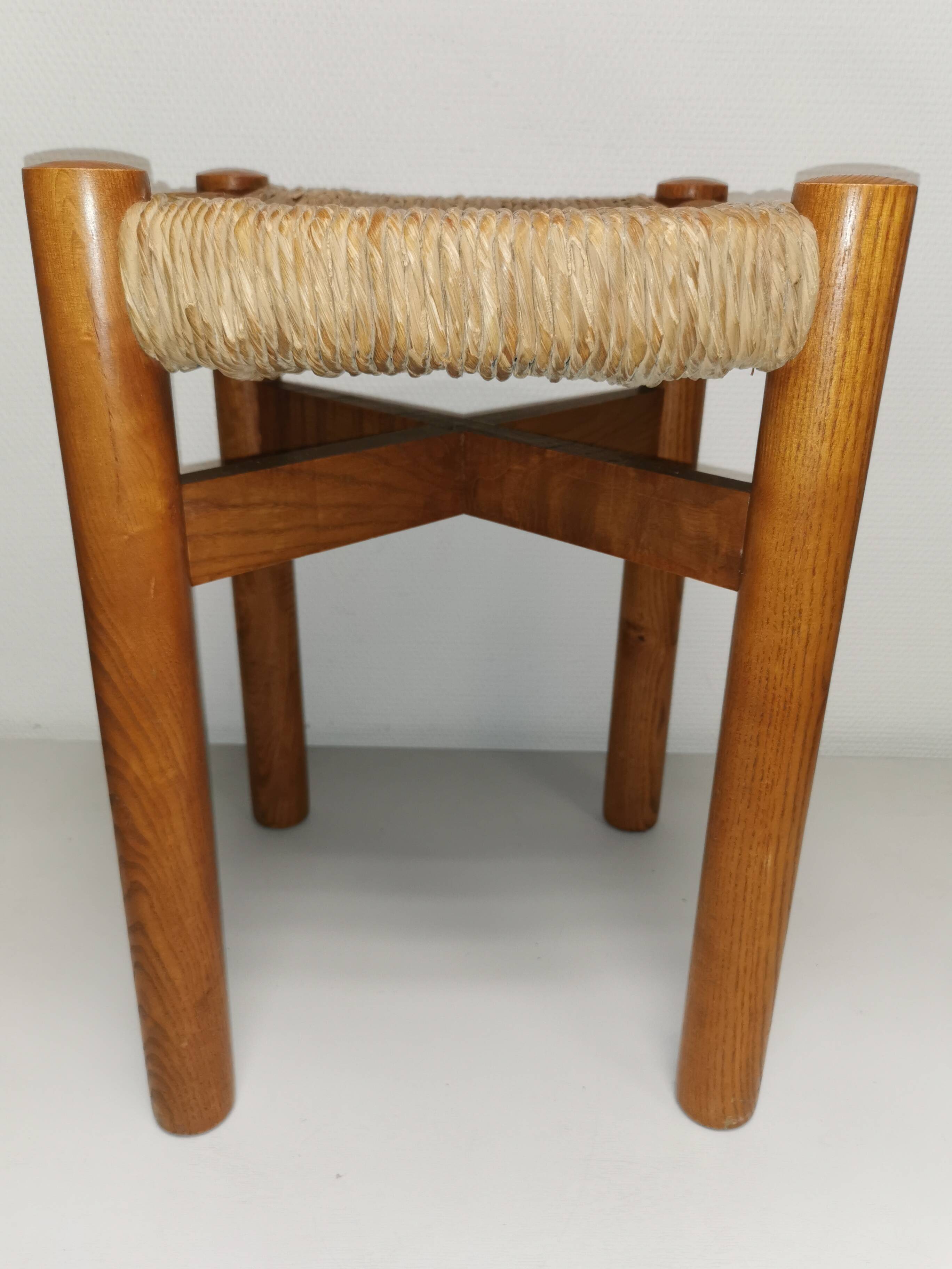 Pair of vintage stools called Méribel by Charlotte PERRIAND