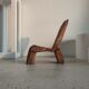 Fauteuil en teck massif recyclé