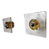 Pair of Albano Poli wall lamps for Poliarte, Italy, 1970