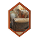 Teak diamond mirror - Scandinavian