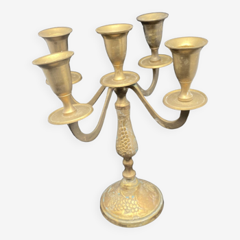 Candlestick with 5 branches with vine motifs