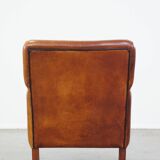 Armchair made of sheep leather