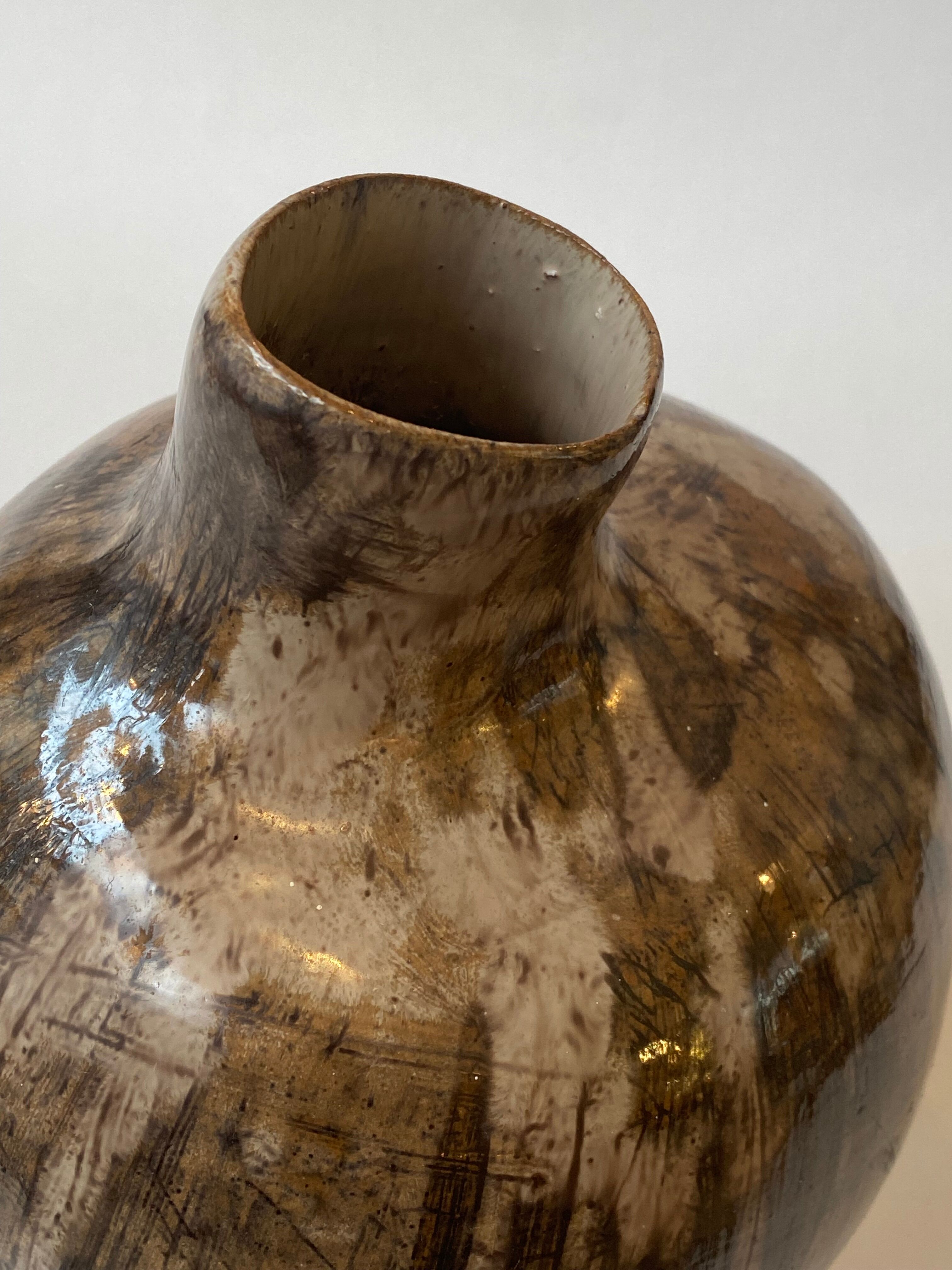 Free-form contemporary ceramic vase