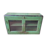 Burmese teak shelf with original green patina