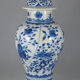 Potiche chinoise bleu blanc