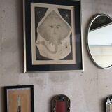 Painting “Amphitrite” Lithograph Pierre Yves Trémois vintage