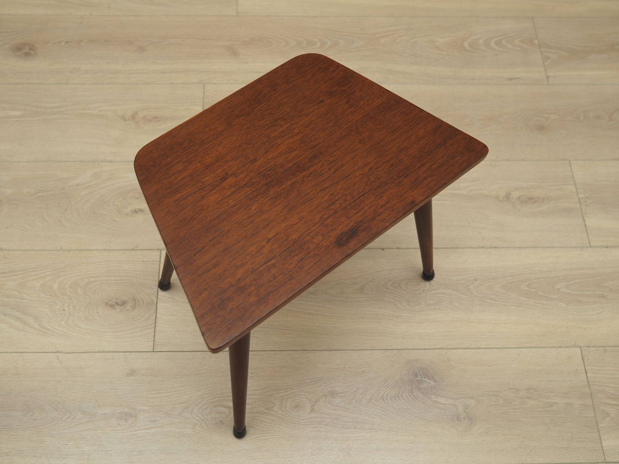 Tabouret en teck, design danois, années 1970, production : Danemark