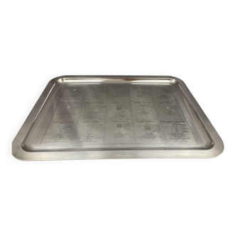 Christofle - cocktail tray 43 cm x 33 cm silver metal tbe