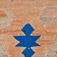 Tapis Kilim en Laine Fait Main Turc Crème & Orange 10x13, 296x393 cm