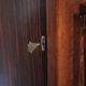 Art Deco furniture, Art Deco wooden sideboard with mirror, storage furniture, interior decoration.