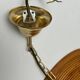Bell-shaped reed suspension, in the style of Vivai Del Sud, Italy, 1960s.