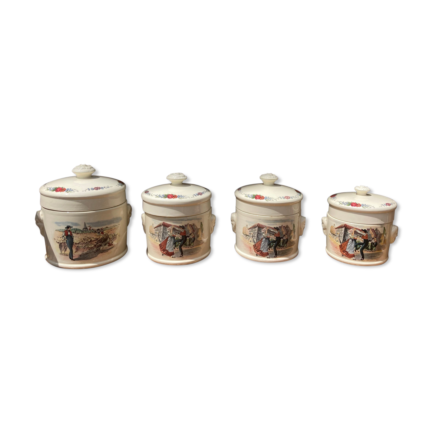 4 pots foie gras Sarreguemines Obernai