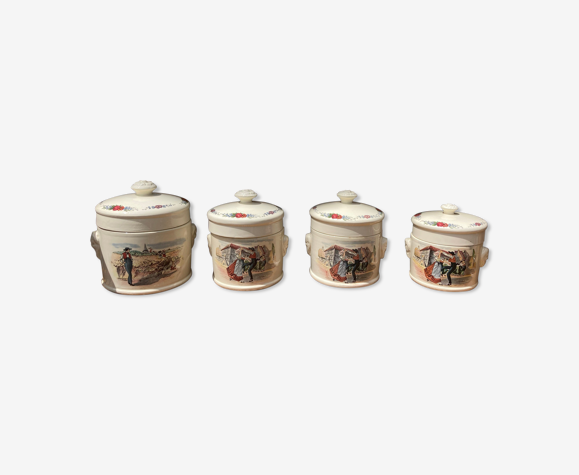 4 pots foie gras Sarreguemines Obernai