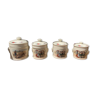 4 pots foie gras Sarreguemines Obernai