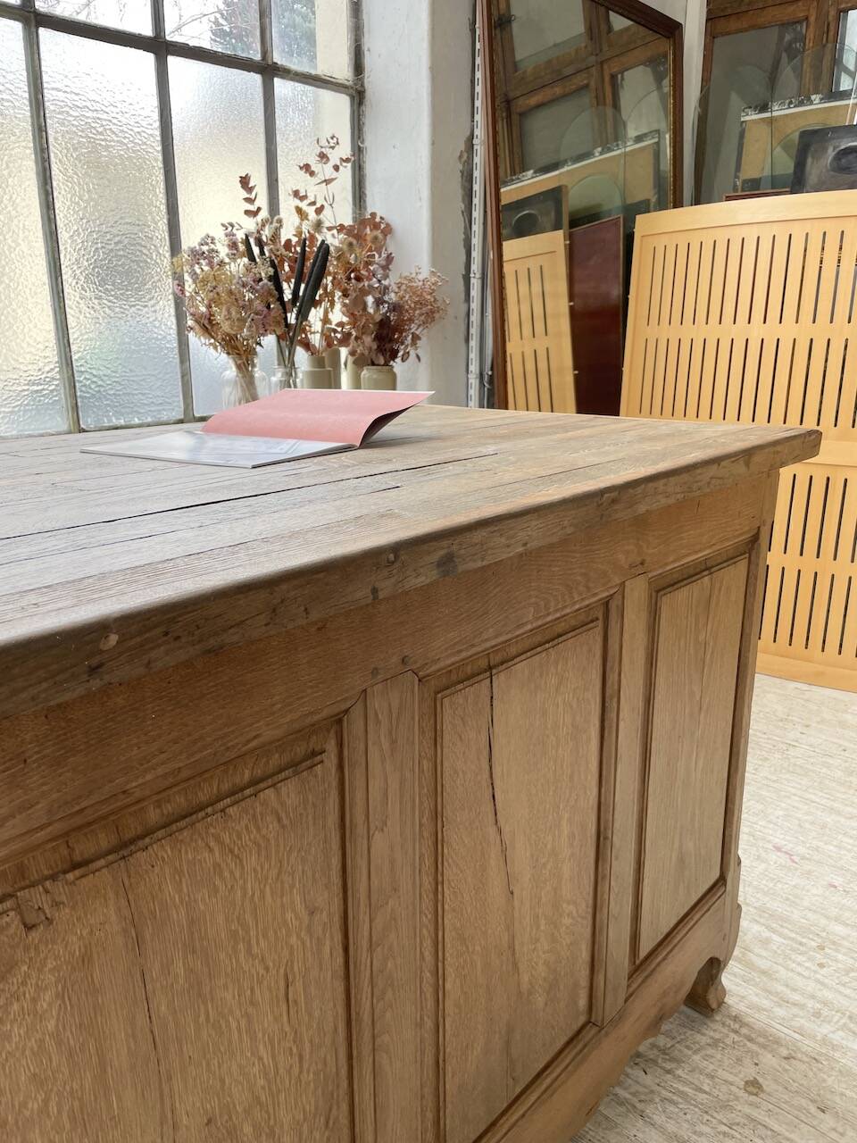 Comptoir en chêne XXL 260 cm