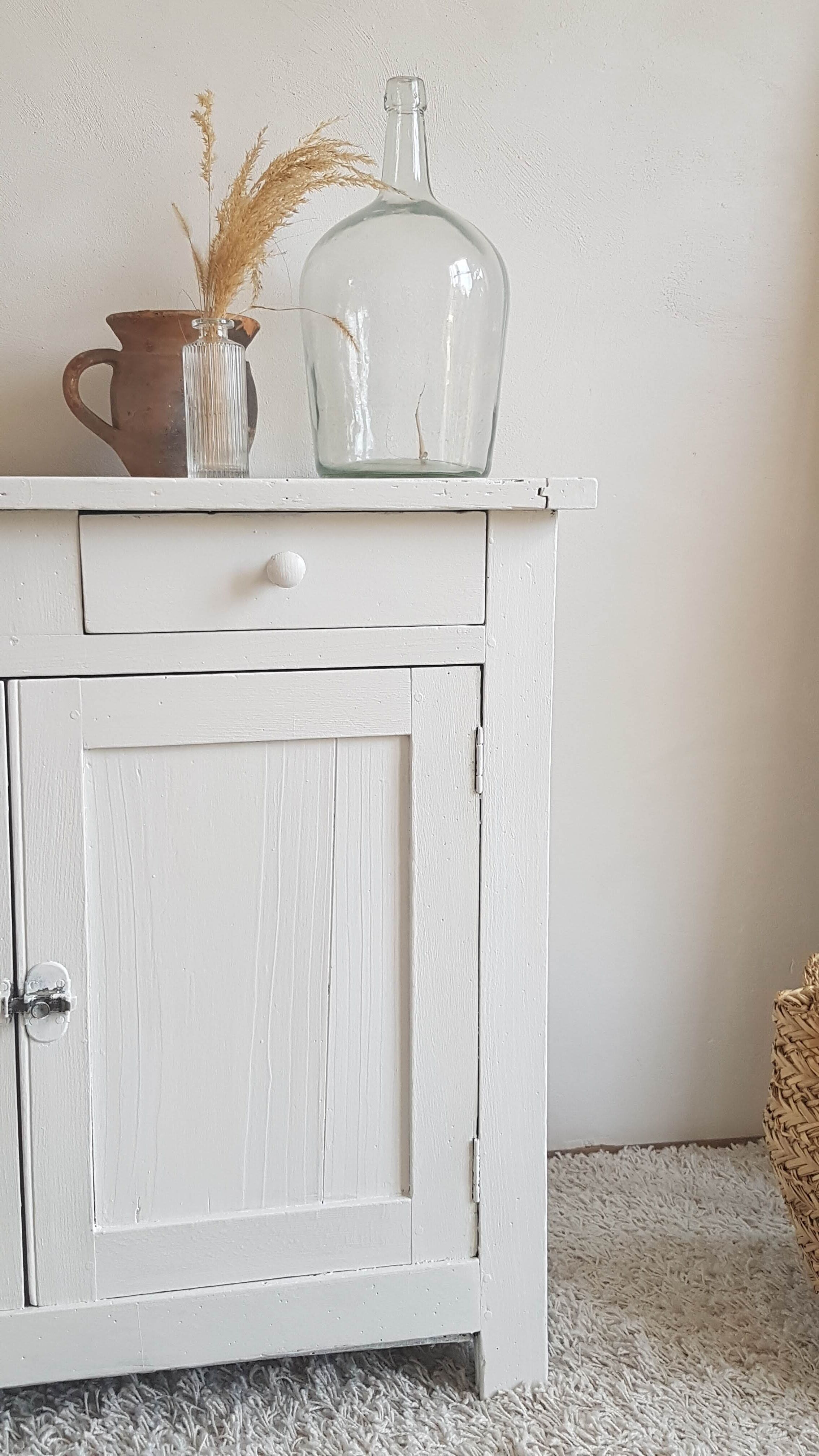 Old White Parisian Buffet