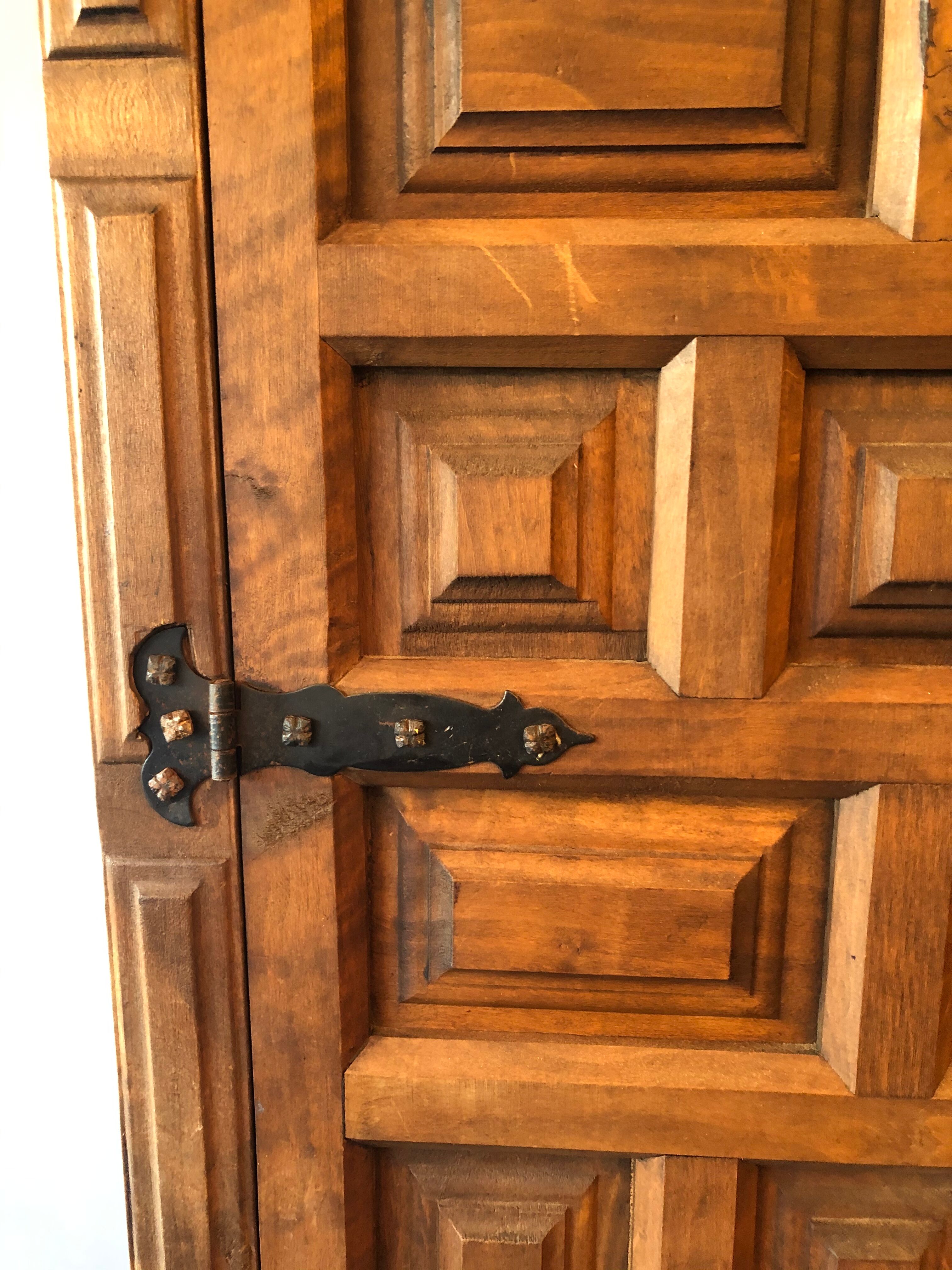 Ancient walnut cabinet