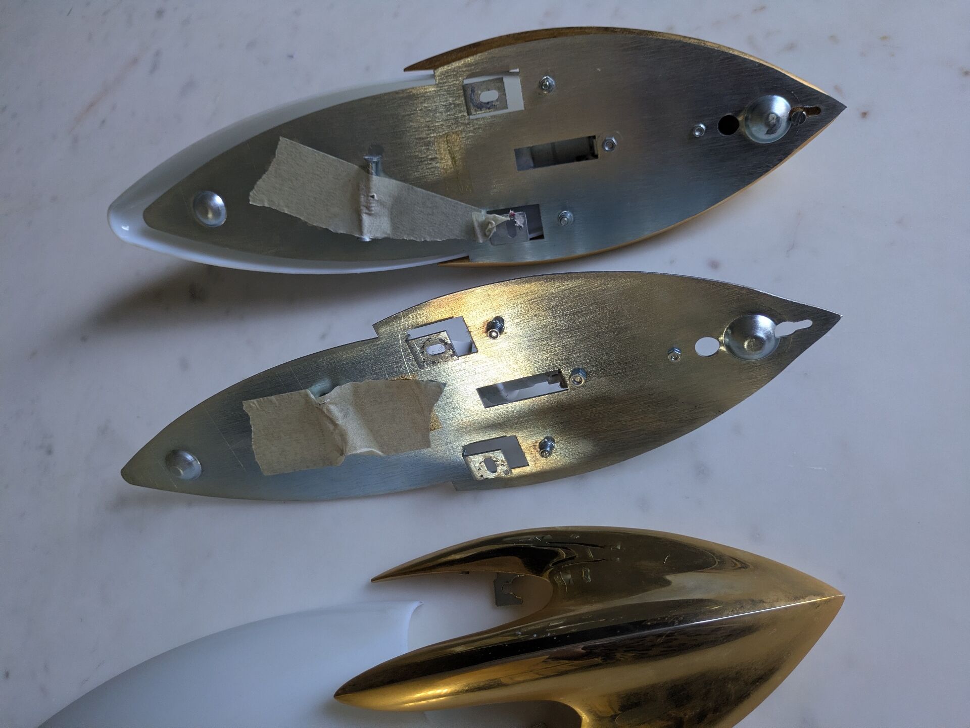 Paire d' appliques Space Age 70'