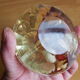 Resin clipboard with inclusion of shells, diamond-shaped