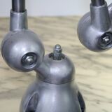 Jieldé desk lamp 2 arms 40cm base seed glossy varnish, Vintage industrial Jean Louis Domecq