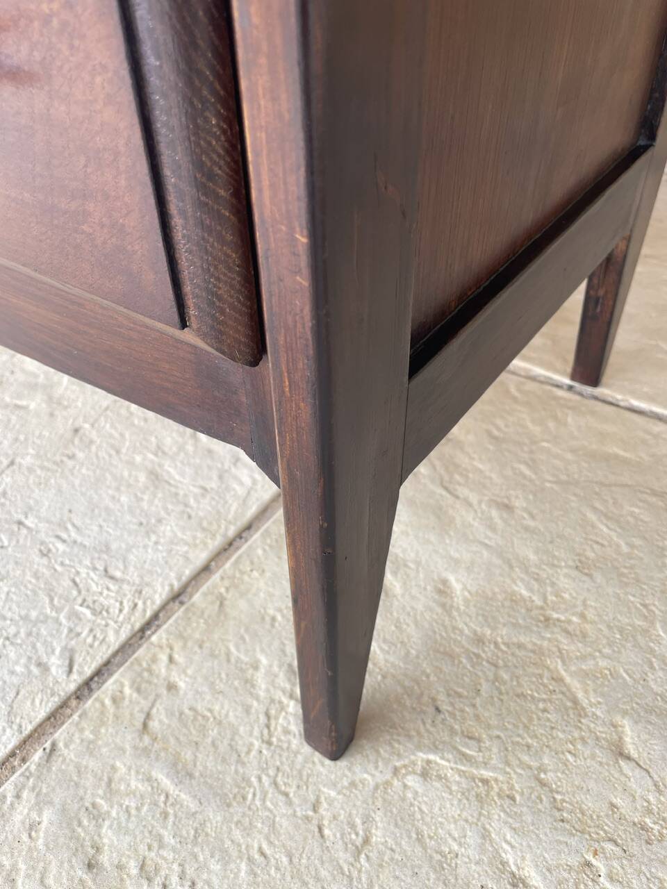 Commode de style Art Deco en noyer, circa 1950