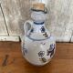 Ancienne bouteille grès gris décor bretagne + bouchon liège vintage