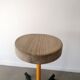 Former workshop stool - Wood and metal - Workers' manufacturing - On wheels - 1980