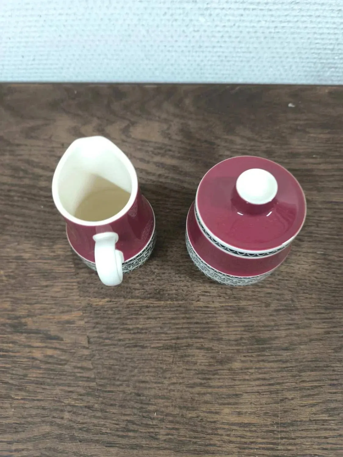 Pot à lait et sucrier Villeroy & Boch Rubin