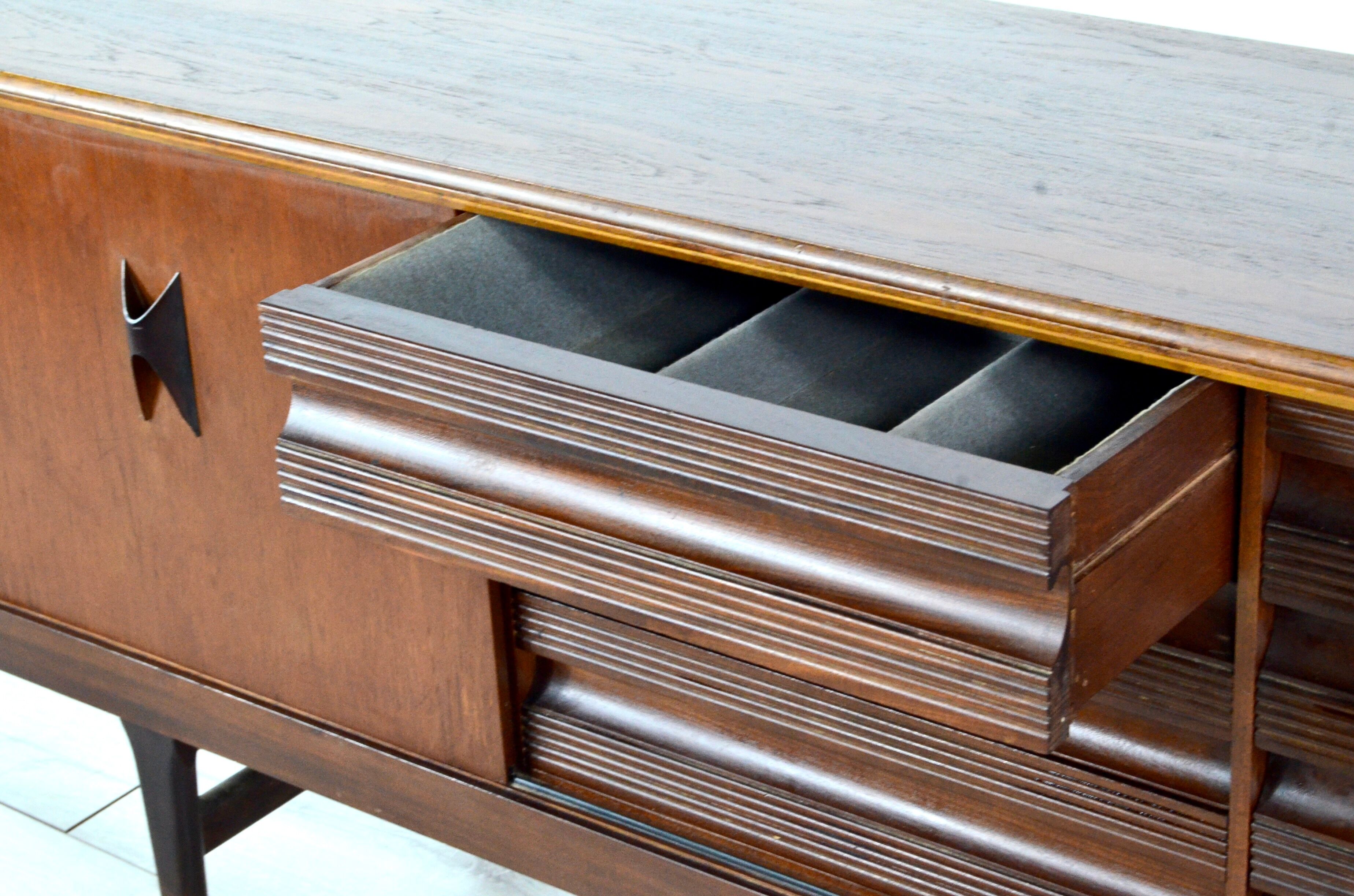 Midcentury teak sideboard long john by elliots of newbury