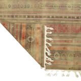 Turkish Anatolian Handmade Vintage Area Kilim Rug 260 cm x 167 cm