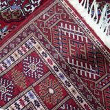 Vintage Uzbek Bukhara rug 122' x 213' 1960s - 1C1227