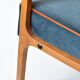 Restored vintage armchair model 04-b, 1970s, dark ocean green
